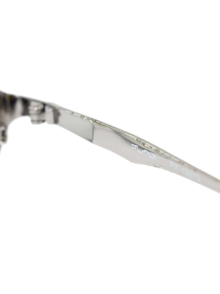 プラスミックス PX-13573 メガネ メタルシルバー/グレー スクエア メタルフレーム TITANIUM ITFOHDMM1H9K