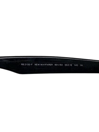 レイバン NEWWAYFARER RB2132-F サングラス ブラック ニューウェイファーラー ラバーフレーム フルリム ウェリントン IT3QHFPBSX1E