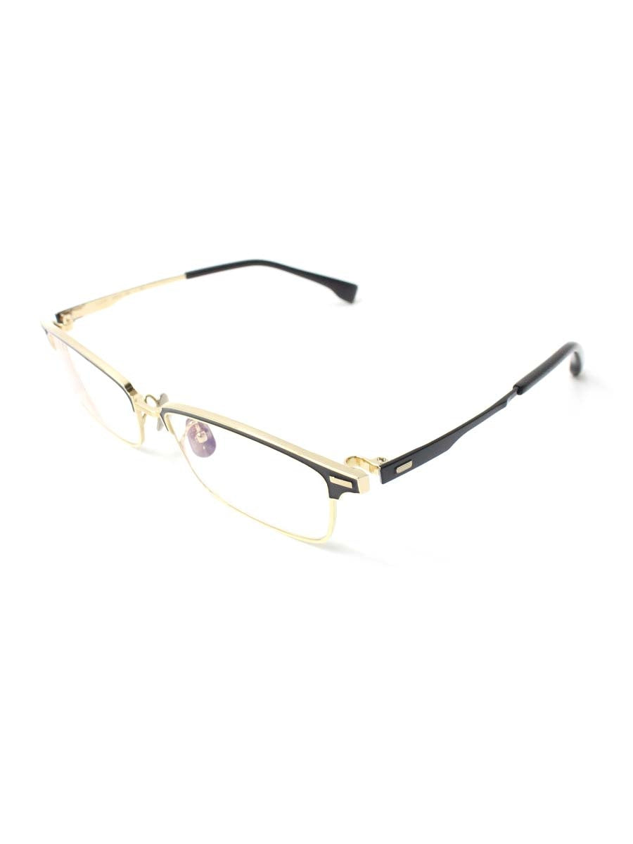 フォーナインズ S-916T メガネ ゴールド/ブラック メタルフレーム フルリム フルメタルサーモントスタイル ITYRPS7CYBE4
