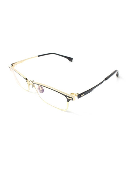 フォーナインズ S-916T メガネ ゴールド/ブラック メタルフレーム フルリム フルメタルサーモントスタイル ITYRPS7CYBE4