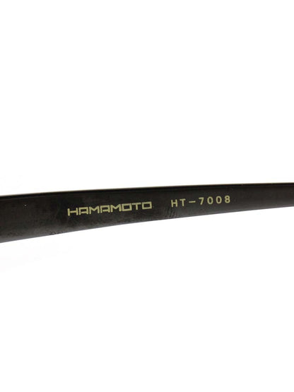 ハマモト HT-7008 メガネ メタルブラック メタルフレーム フルリム スクエア ITIHORXRTXMQ