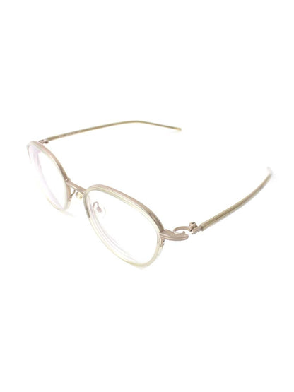 フォーナインズ M-73 メガネ ベージュ コンビフレーム フルリム ボストン COL.1183 ITS8ZI5CSADY