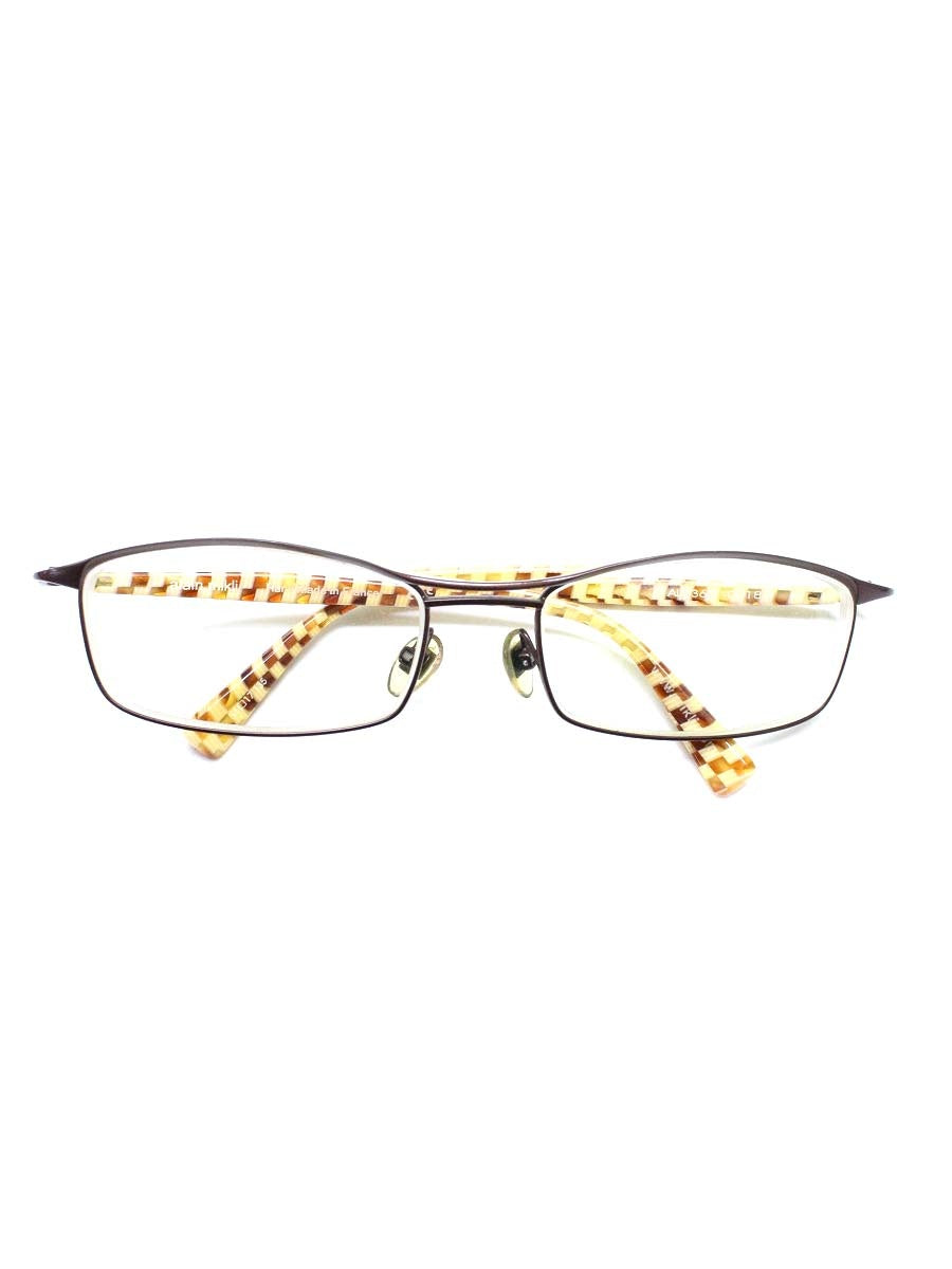 アランミクリ AL0364 0018 メガネ ブラウン/ベージュ ストライプ ウッド調 ITQ22L2QTFXC