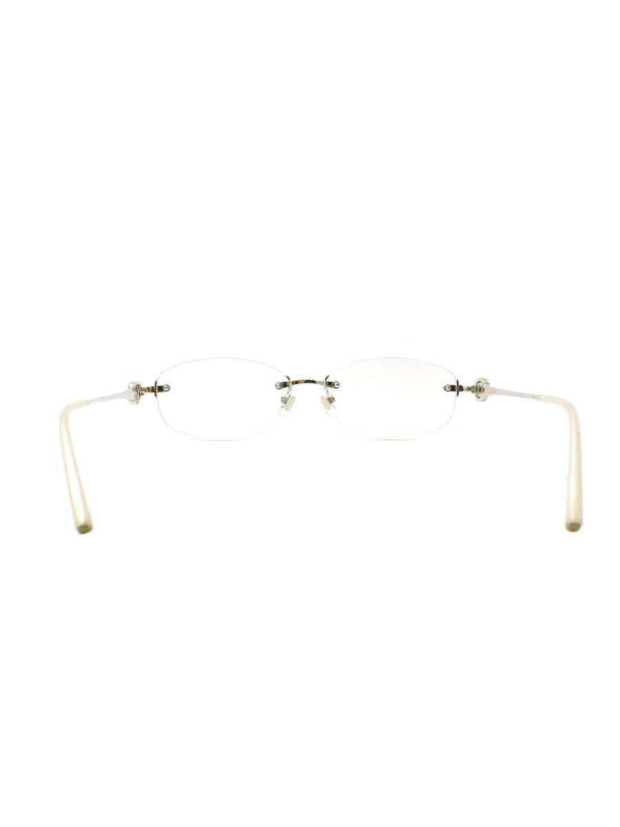 ショパール VCH843J メガネ シルバー/パールホワイト ラインストーン IT75DB0ZGN9W