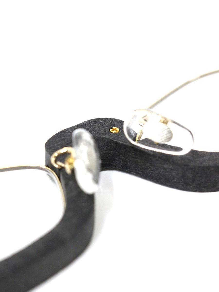 モンキーフリップ MEDUSA メデゥーサ メガネ ブラック/ゴールド コンビフレーム col.C1S ITXPG8XU28XS