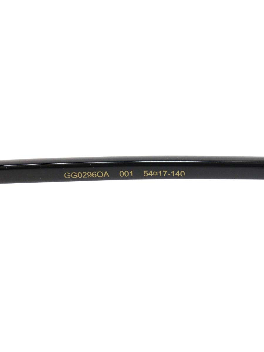 グッチ GG0296OA メガネ ブラック スクエア アジアンフィット ITUL29IEXQ14