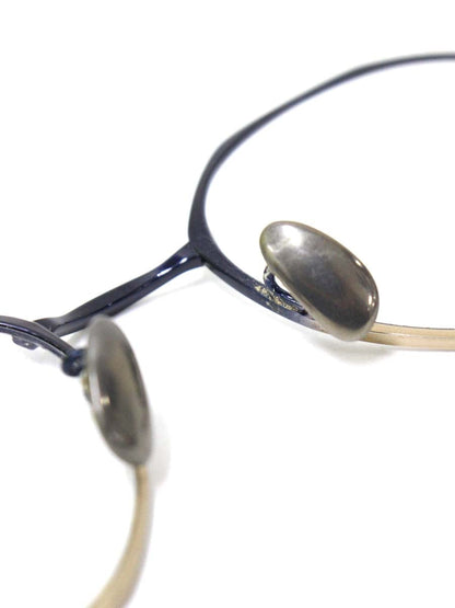 テイラーウィズリスペクト bagua メガネ ネイビー/ゴールド バグア チタニウムフレーム フルリム ボストン ITTKOYQSASOA