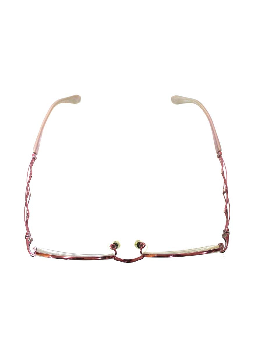 ラインアートシャルマン XL-1048-RO メガネ レッド チタンフレーム フルリム オーバル IT5B3QI7QZES