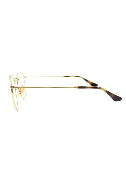 レイバン RB3447V メガネ ゴールド/ブラウン ラウンド メタル オプティクス ITVGRBAVDRZ1