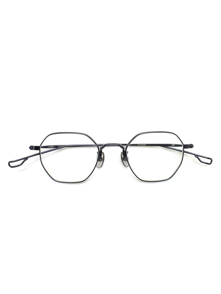 フォーナインズ S-626T メガネ ダークブルーマット メタルフレーム フルリム オクタゴンシェイプ IT9EOKFJADVO