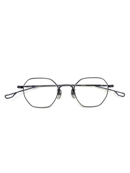 フォーナインズ S-626T メガネ ダークブルーマット メタルフレーム フルリム オクタゴンシェイプ IT9EOKFJADVO