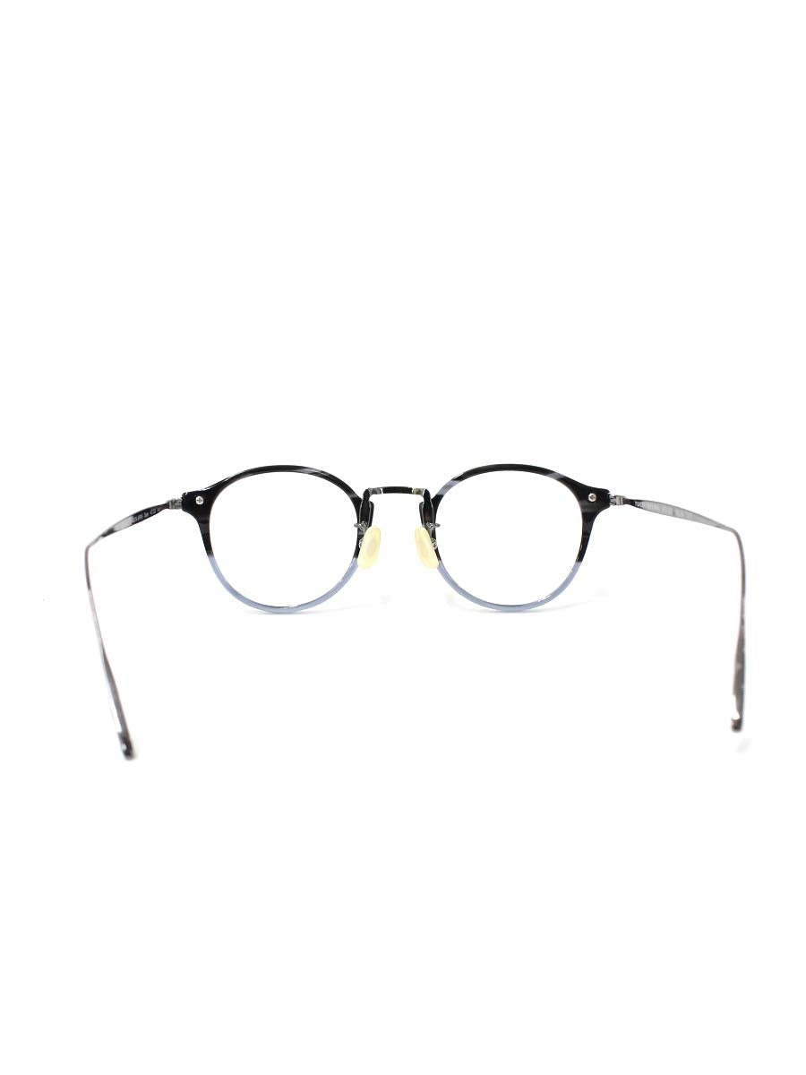 ユウイチトヤマ UF0-028 メガネ グレーササハーフ/グレー コンビフレーム フルリム ボストン IT6EQEPFSLI0