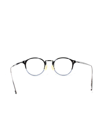 ユウイチトヤマ UF0-028 メガネ グレーササハーフ/グレー コンビフレーム フルリム ボストン IT6EQEPFSLI0