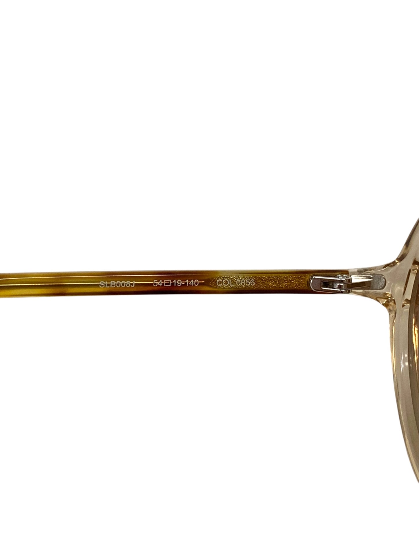 ランバンオンブルー SLB008J サングラス ブラウン セルフレーム フルリム ラウンド（丸メガネ）クリアカラー IT25UVO4E4GB