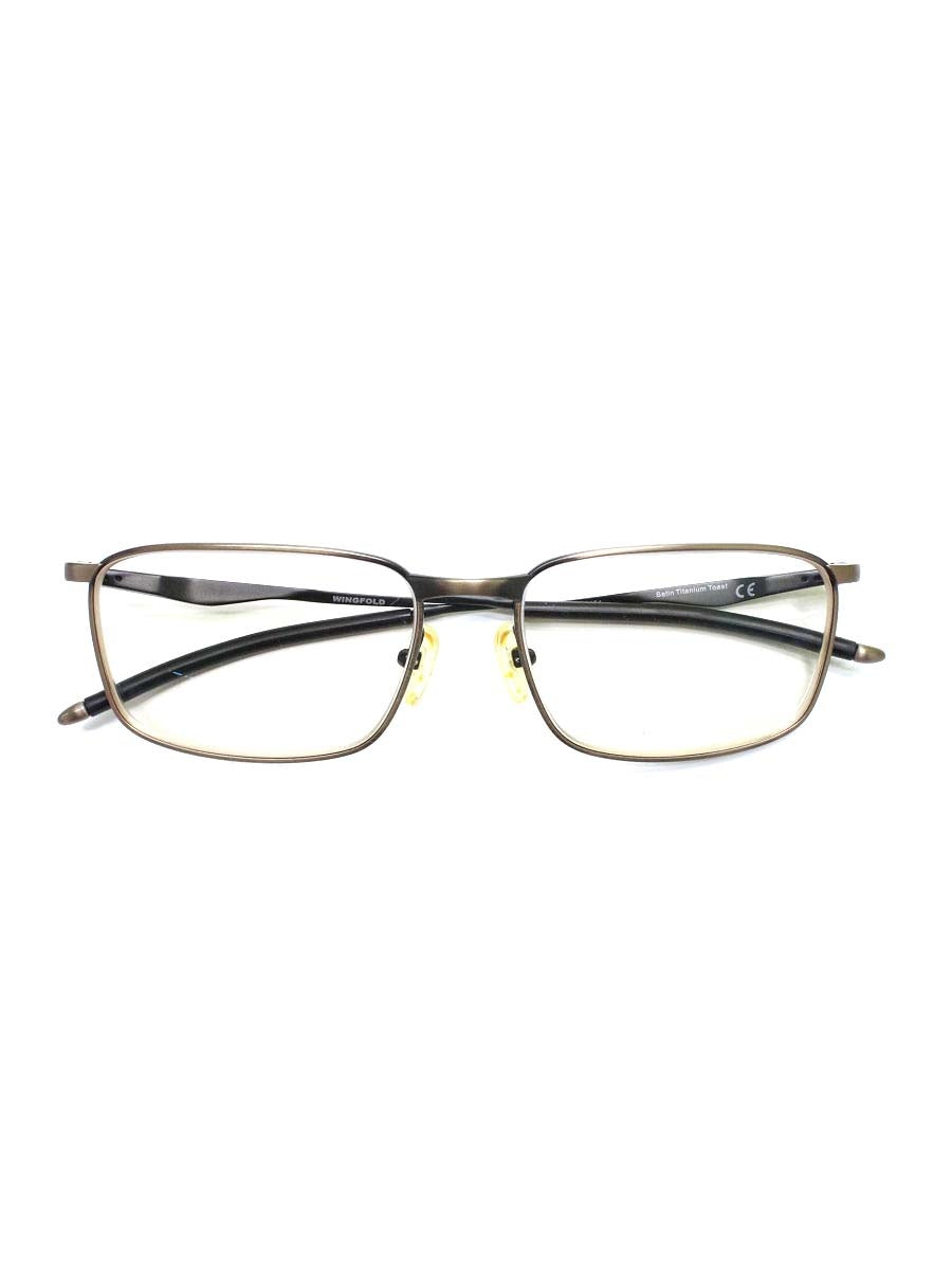 オークリー WINGFOLD OX5100-0454 メガネ ブラウン/ブラック スクエア ITLO4BYU1XH0