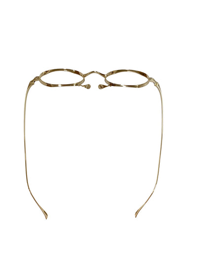 カメマンネン KMN9918 メガネ ゴールド メタルフレーム オーバル ITDFJBDTLYL4