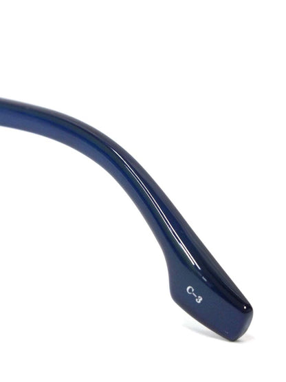 中村勘三郎 CHOUKINモデル KN-2547 メガネ ブルー/シルバー メタルフレーム フルリム スクエアシェイプ IT5A3Y1UWG5C