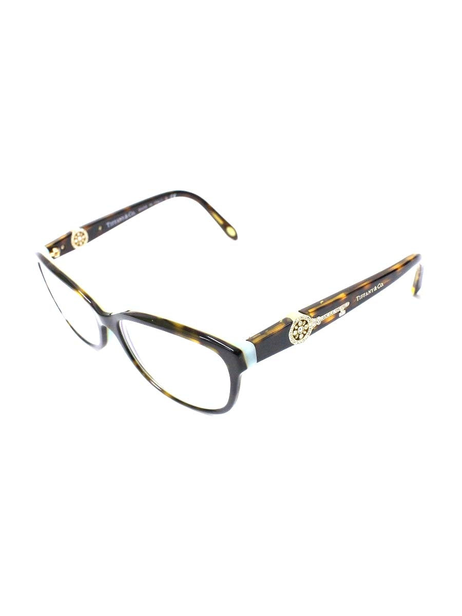 ティファニー TF2127-B-F メガネ ブラウン/ティファニーブルー ラインストーン キーモチーフ ITRNLGD93BG8