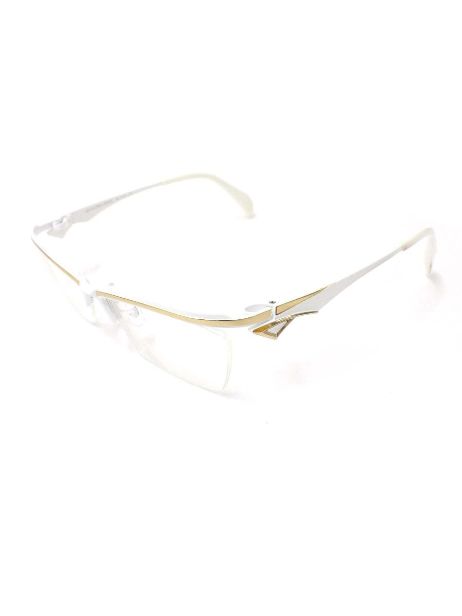 サムライ翔 ビジネスライン 智 SS-T112 LTD メガネ ホワイト 限定カラー メタルフレーム フルリム スクエア ITJO6XUW0G8E