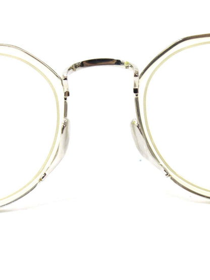 カメマンネン KMN 11 13 メガネ クリア コンビフレーム フルリム ボストン IT28QVOK7TGW