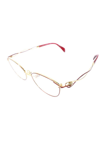 ラインアートシャルマン メヌエット XL1636 メガネ レッド/ゴールド メタルフレーム フルリム ウエリントン ITR92SC46NYY
