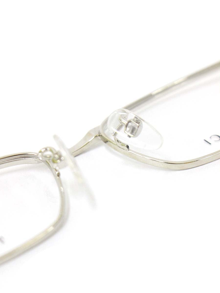 グッチ GG-9615J メガネ 眼鏡 シルバー/ブラック メタルフレーム フルリム スクエア ITTVLCLJVVX4