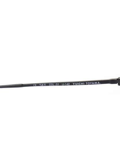 ユウイチトヤマ V.Reich U-142 メガネ ブラック チタン×アセテートフレーム 多角形型 ITOC2ERNAPTS