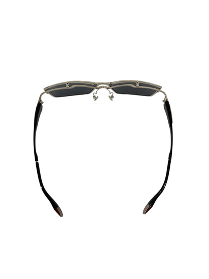 サムライ翔 SS-U902 メガネ シルバー フリップアップ ITT5GVV9KRTC