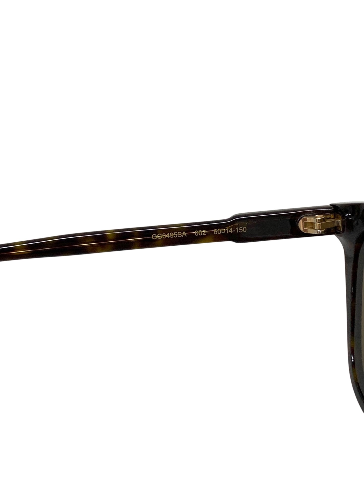 グッチ GG0495SA サングラス ブラウン セルフレーム ボストン べっ甲柄 ITQLY4PKVP14