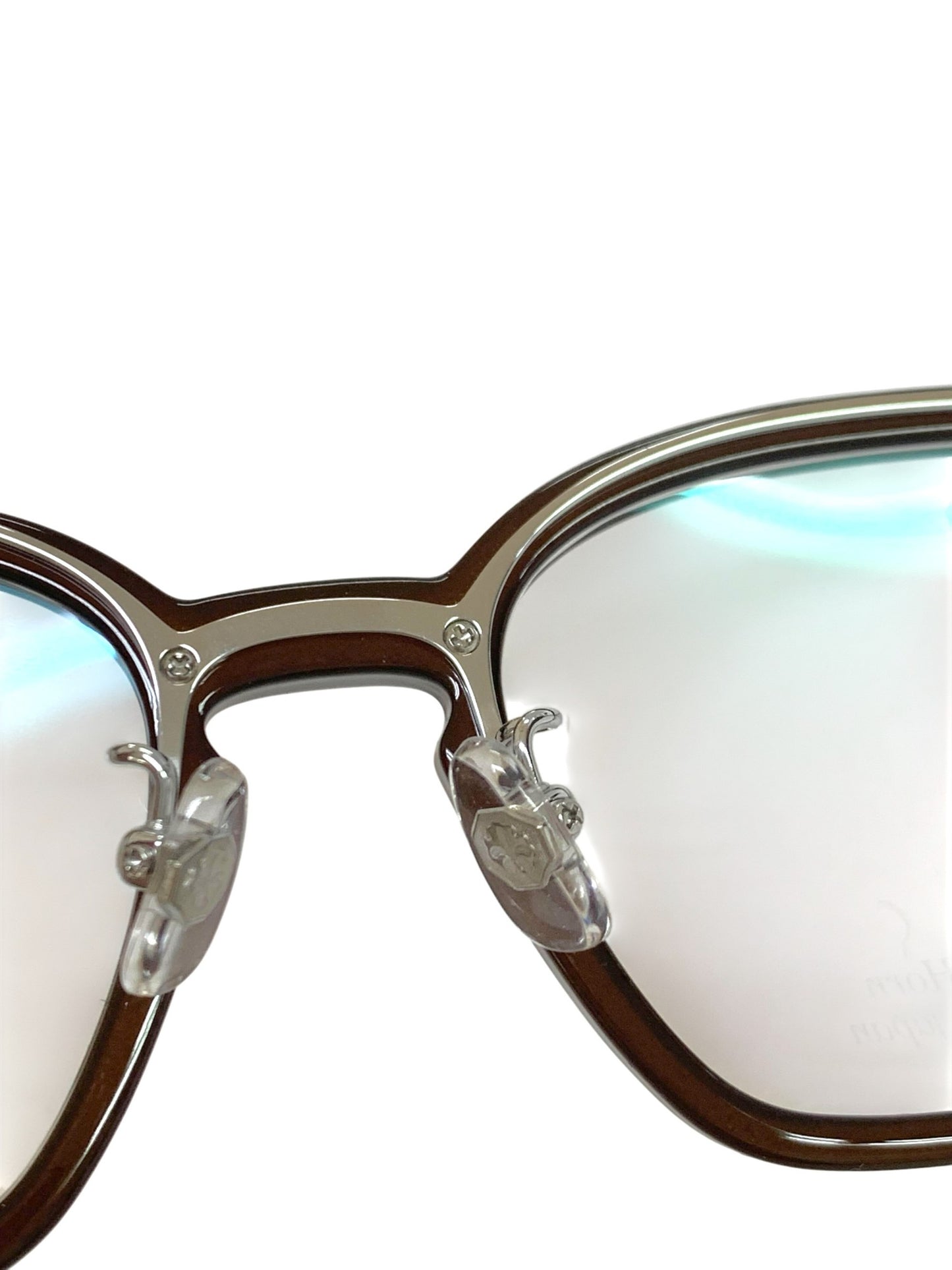 中村勘三郎 KN-2541 C-2 オールシープホーンモデル メガネ ブラウン セルフレーム フルリム ウェリントンシェイプ ITXBXORSTNWG