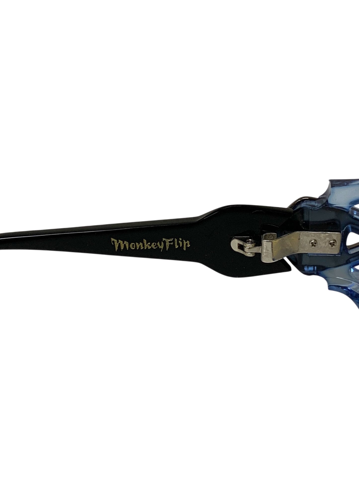 モンキーフリップ 魏鏡-改 メガネ ブルー セルフレーム スクエア ITPU8BG97ATC