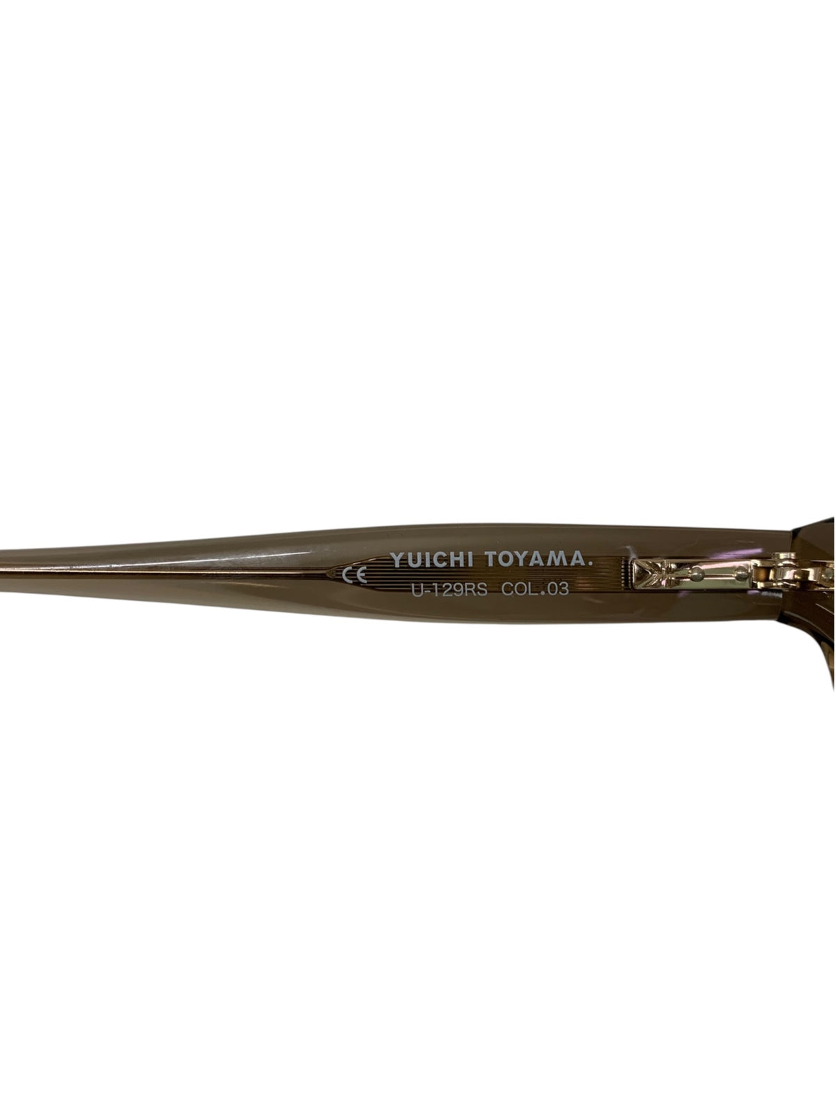 ユウイチトヤマ DFW U-129RS メガネ クリアブラウン セル フルリム クラウンパント ITE40KVBKXAO