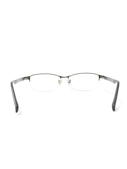 ポリス VPL911J メガネ シルバー/グレー メタルフレーム ハーフリム（ナイロール）スクエア IT98B0Z0N0HZ