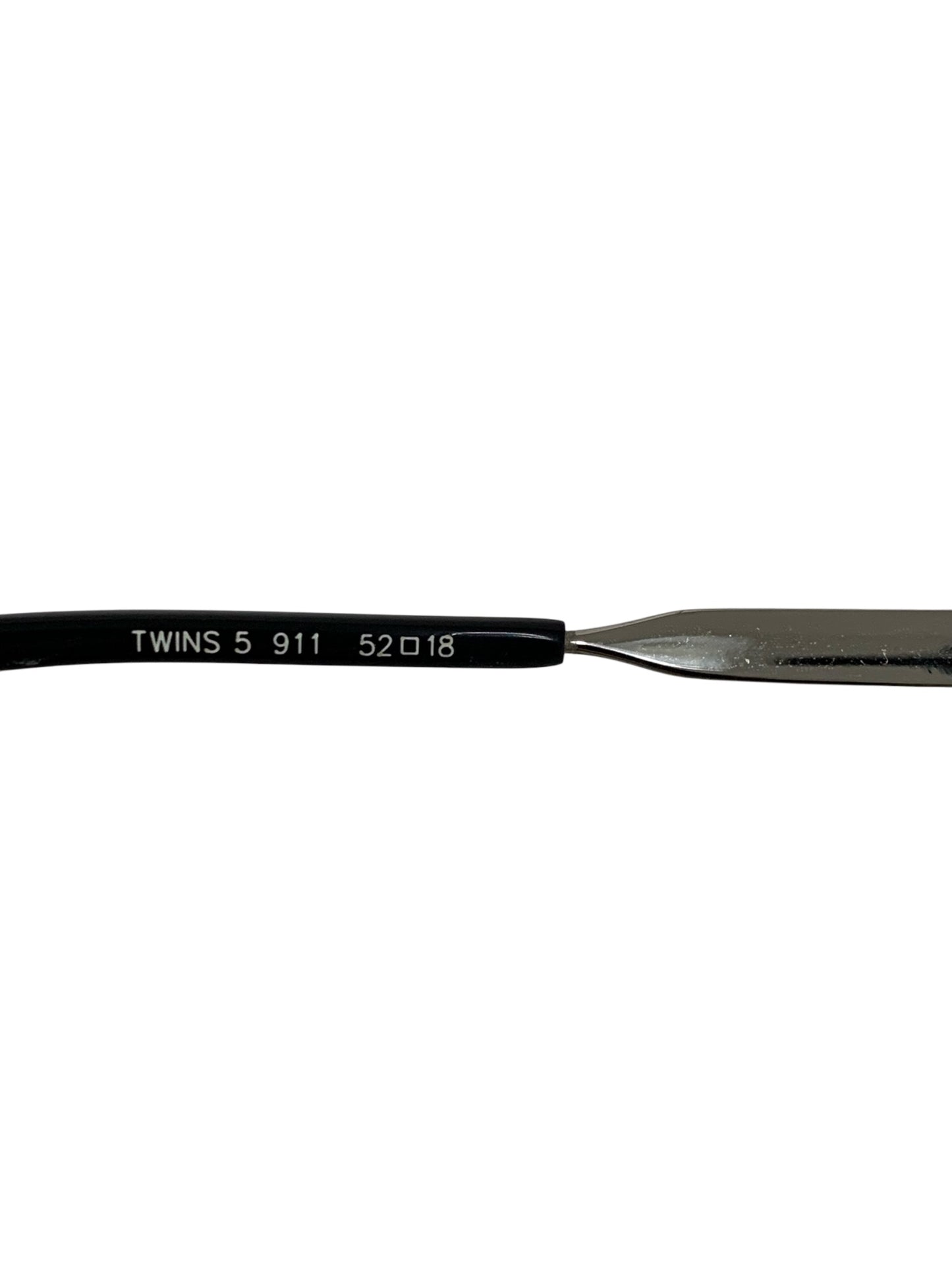 ファースアファース TWINS 5 911 メガネ ブラック メタルフレーム スクエア ITBP40W2HHBU