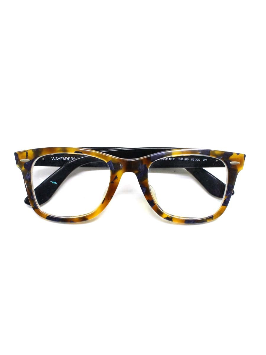 レイバン RB2140-F メガネ ブラウン/ブラック セルフレーム フルリム ウェリントン ITAKNRWGJBA4