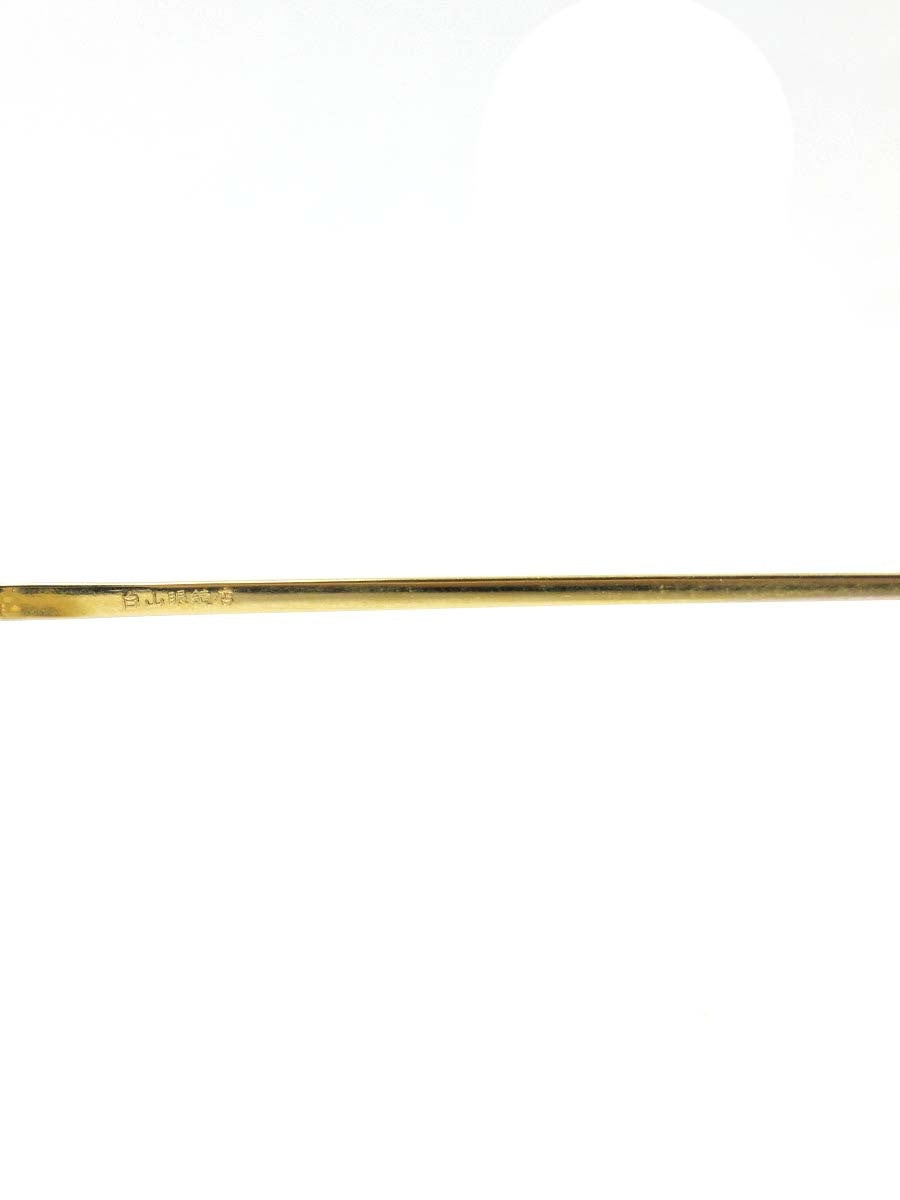 白山眼鏡店 2B4 メガネ ゴールド メタルフレーム ボストン IT2DFPO0OLE6