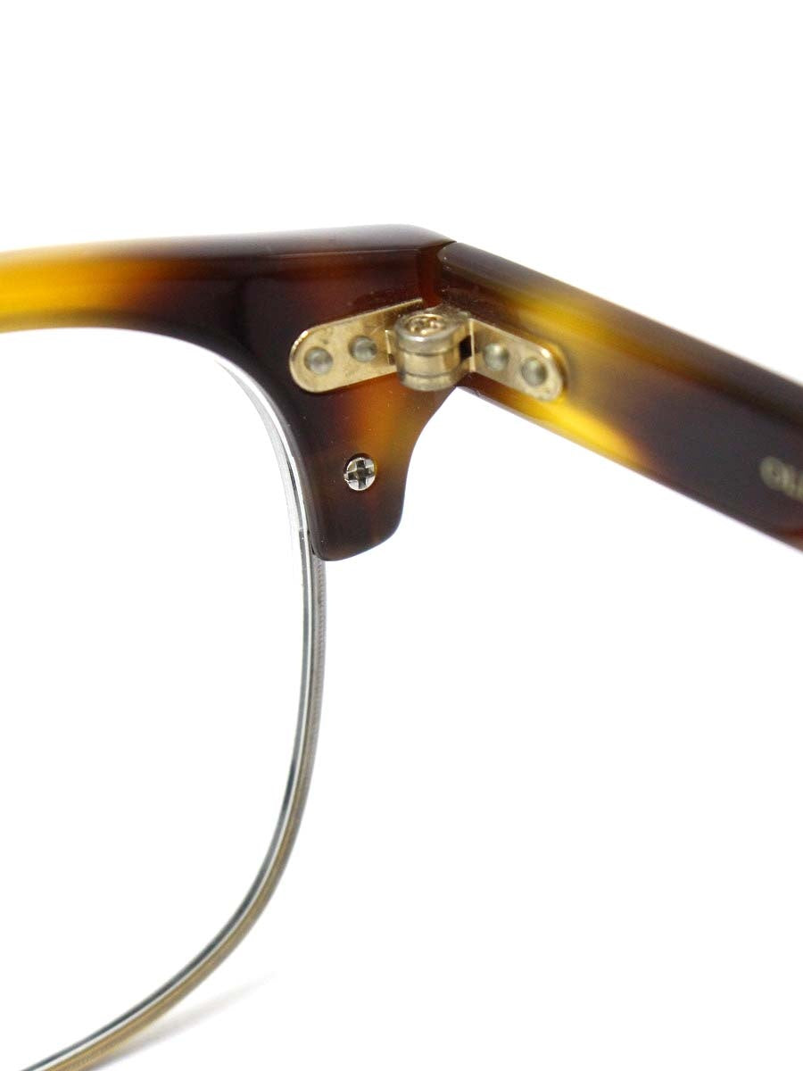 オリバーピープルズ BaLen メガネ ブラウン/アンティークゴールド コンビフレーム フルリム ウェリントン ITZ9AA12MXZW