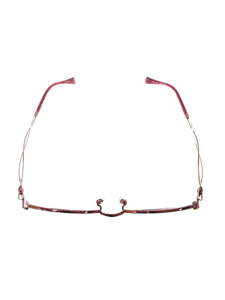 ラインアートシャルマン XL1649 メガネ レッド/ゴールド メタルフレーム オーバル IT9AU4BROF0W