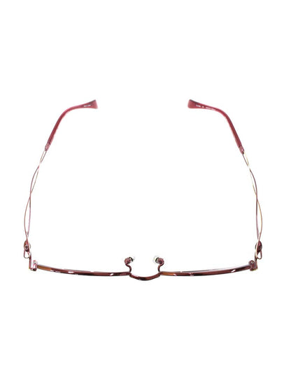 ラインアートシャルマン XL1649 メガネ レッド/ゴールド メタルフレーム オーバル IT9AU4BROF0W