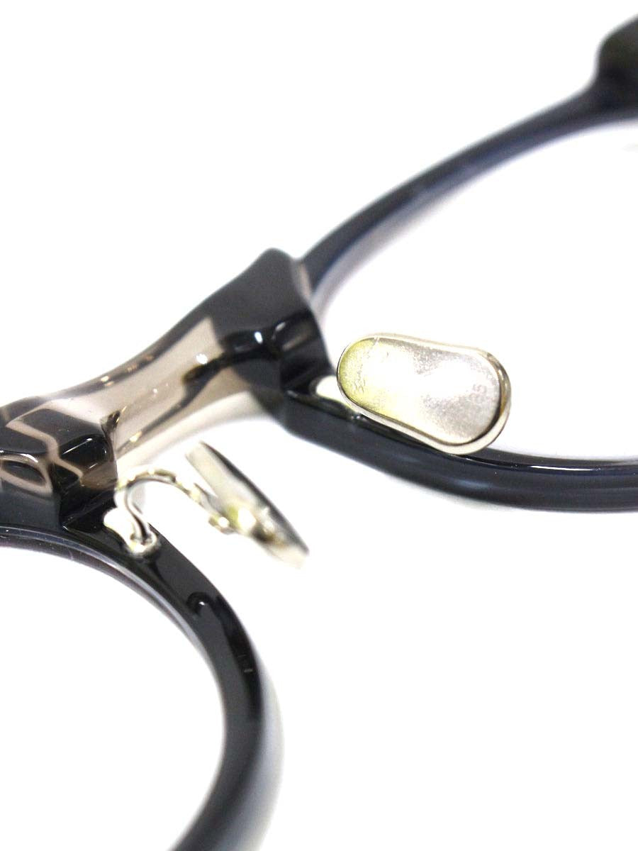 アイヴァン7285 316 メガネ ブラック/クリアグレー セルフレーム フルリム ウェリントン IT9D45THXBXW