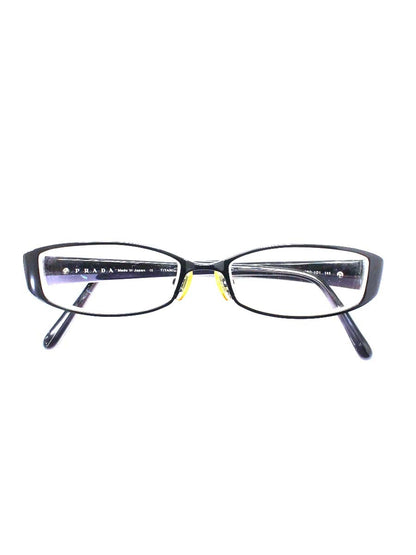 プラダ VPR651 メガネ ブラック/パープル セルフレーム フルリム オーバル（楕円） ITAXD5XAGKYT