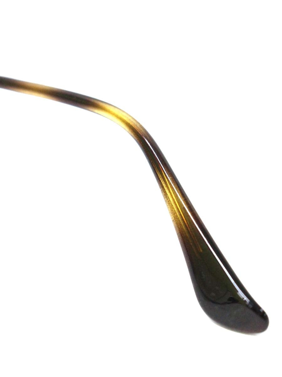 レイバン HEXAGONAL OPTICS RB6448 2500 メガネ ゴールド/ブラウン メタルフレーム フルリム ヘキサゴンシェイプ ITGRSC3NLEME