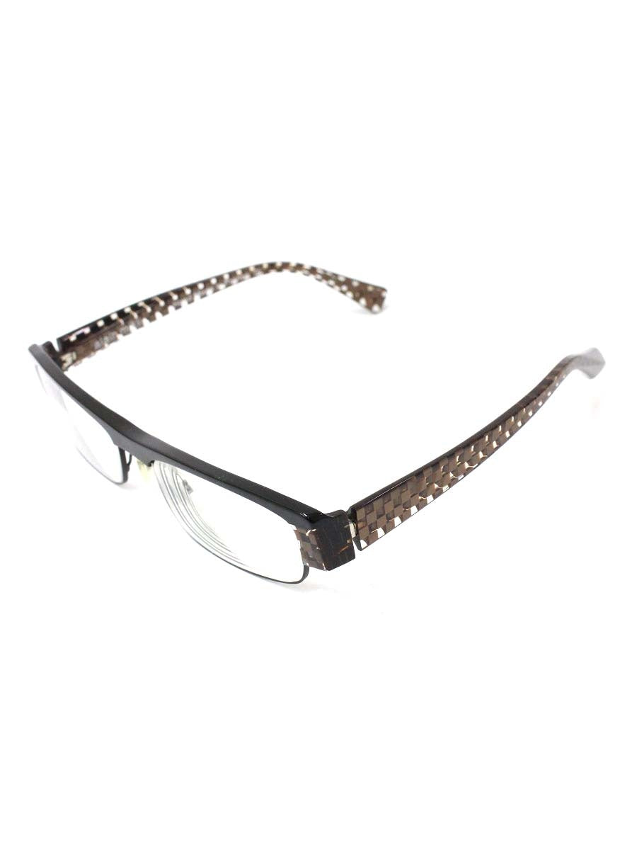 アランミクリ AL0409 0038 メガネ ブラック/ブラウン コンビフレーム フルリム スクエア IT71YTQ2DRBU