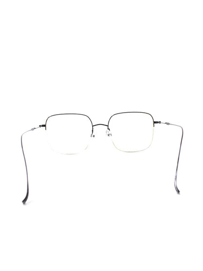 イッセイミヤケ SQUARE-V メガネ ブラック 金子眼鏡×ISSEY MIYAKE メタルフレーム ハーフリム ウェリントン IT8Q7SXHGJ42