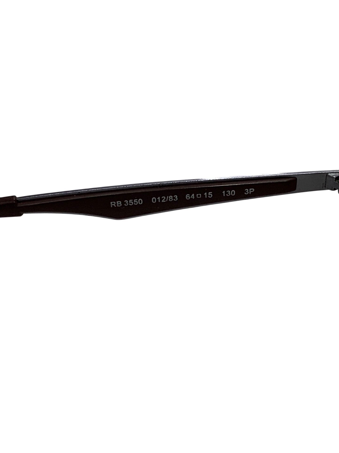 レイバン RB3550 サングラス ブラウン メタルフレーム ハーフリム（ナイロール）スクエア IT84XPICA2SU