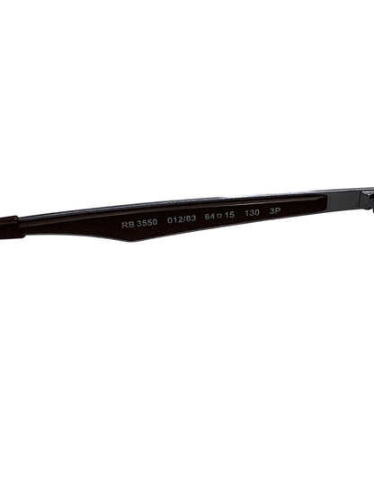 レイバン RB3550 サングラス ブラウン メタルフレーム ハーフリム（ナイロール）スクエア IT84XPICA2SU