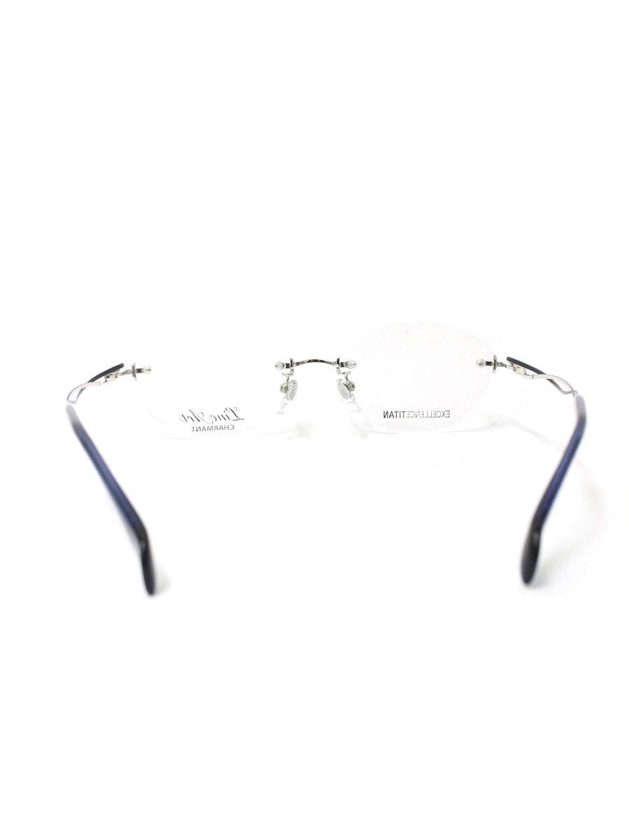 ラインアートシャルマン XL1638 メガネ ブルー コンビフレーム リムレス オーバル ツーポイント ITWUL0Q4N0O4