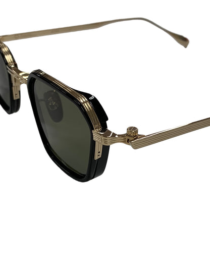 ドメスティックインターナショナル DI-1012KD メガネ ゴールド コンビフレーム フルリム ヘキサゴン ITFUXBEYAVGG