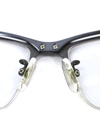 サムライ翔 SS-J35 メガネ ネイビー セルフレーム ハーフリム スクエア ♯2 ITARMCKFM11S