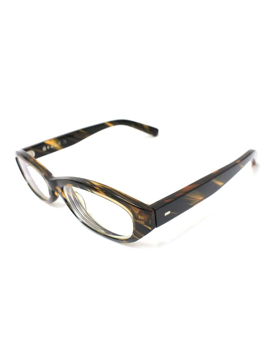 佐々木與市 メガネ ブラウン T507-4 セルフレーム フルリム スクエア ITF1U4SBRUAU